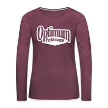 Load image into Gallery viewer, Women's Premium Long Sleeve T-Shirt - heather burgundy