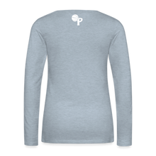 Load image into Gallery viewer, Women's Premium Long Sleeve T-Shirt - heather ice blue