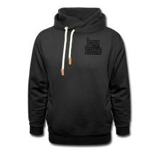 Load image into Gallery viewer, Shawl Collar Hoodie - black