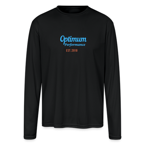 Men's Moisture Wicking Performance Long Sleeve T-Shirt - black