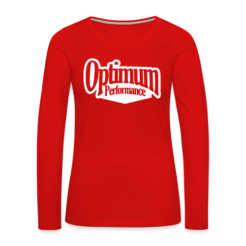 Women's Premium Long Sleeve T-Shirt - red