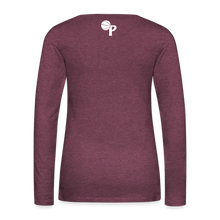 Load image into Gallery viewer, Women&#39;s Premium Long Sleeve T-Shirt - heather burgundy

