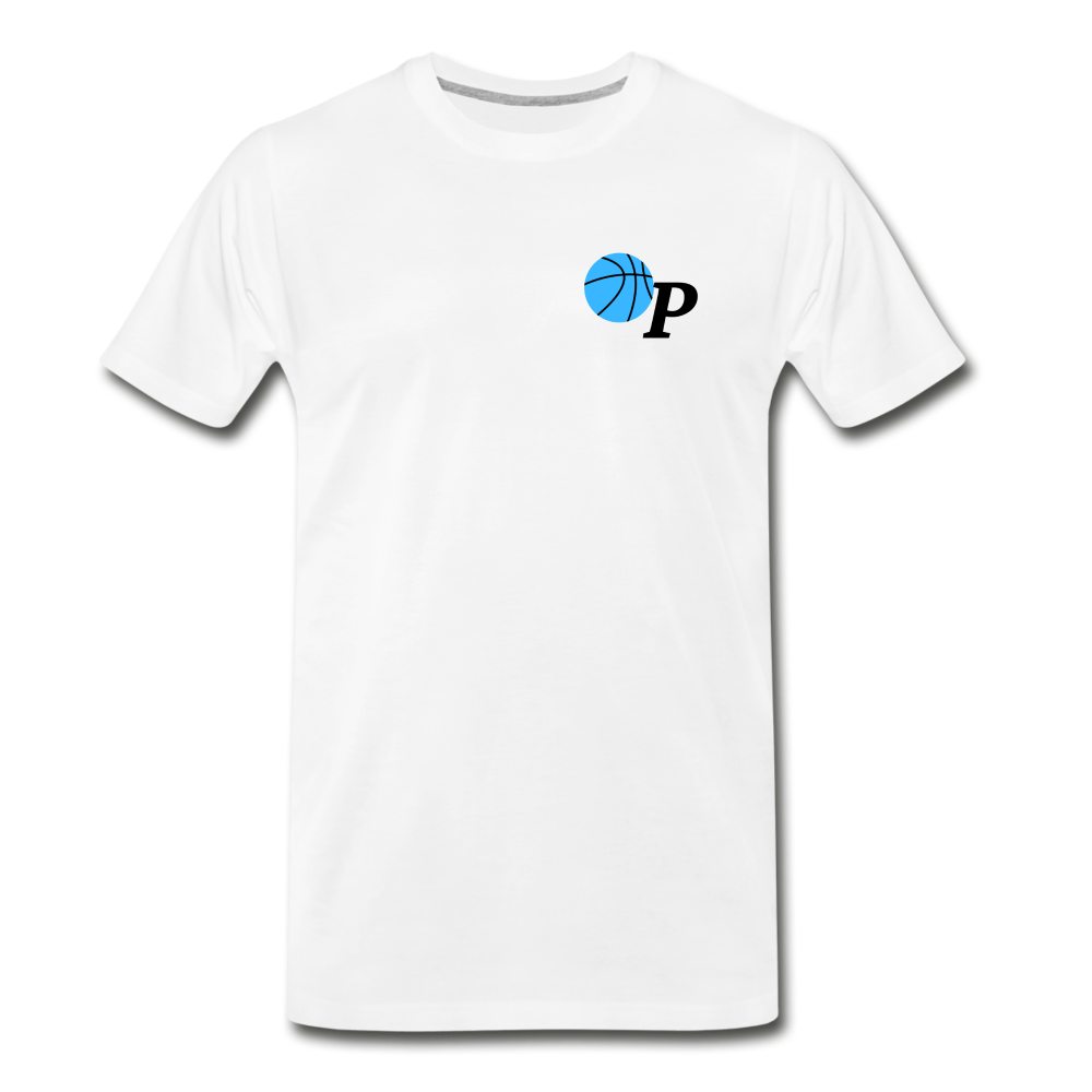 OP Logo Blue/Black Men's Premium T-Shirt - white